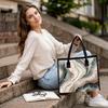 Marble Pattern Tote Bag Fashion Daily Shoulder Bag for Women Casual Large Capacity Handbag