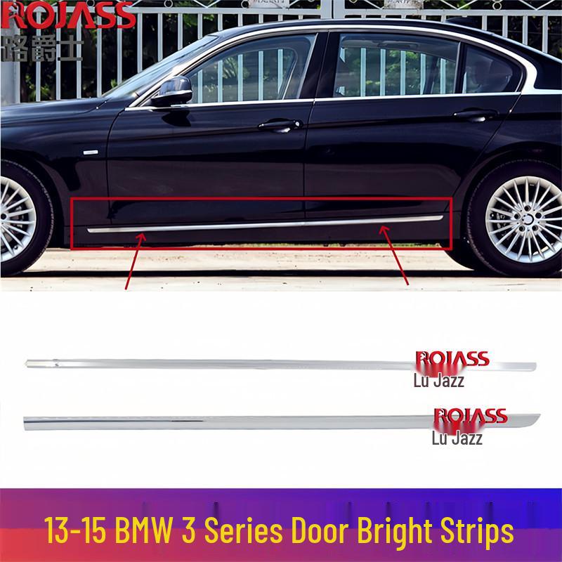 BMW 3 Series F35 Side Skirt Chrome Trim 320Li/328Li Door Strip Driver Left Rear Door [Brand]