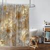 1 Stück 3D-Relief-Blumenmuster bedruckter Duschvorhang, wasserdicht, mit 12 Haken, Badezimmerduschen, Badewanne, Heimgebrauch