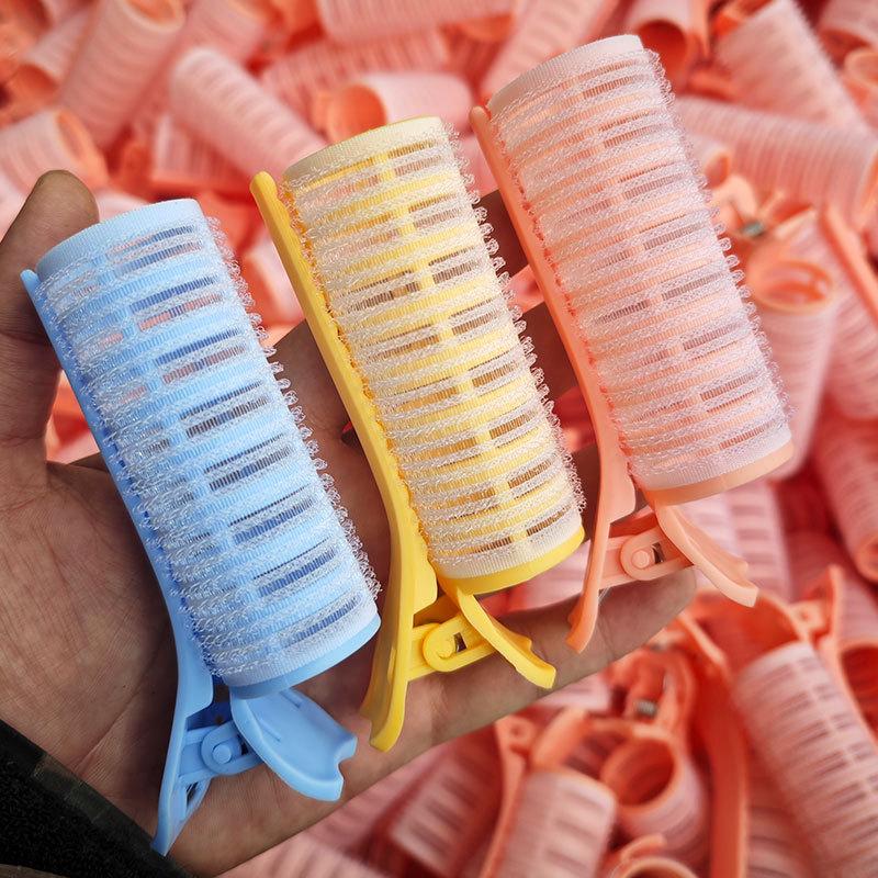 2Pc Bang Curling Iron Lazy Hair Roller Fluffy Styling Clips Air Overnight Curling Heatless Curler DIY Hair Styling Accessories