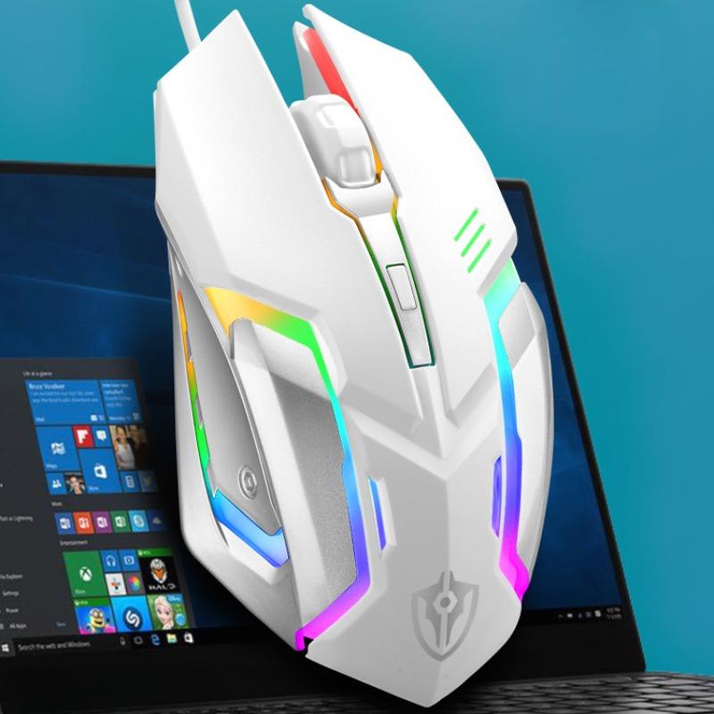 LED Backlit Wired Mouse Office Computer Gaming Mouse for Desktop Laptop