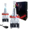 2Pcs H8/H9/H11 LED Headlight Bulbs 10000LM IP68 Waterproof 6000K White Replacement High/Low