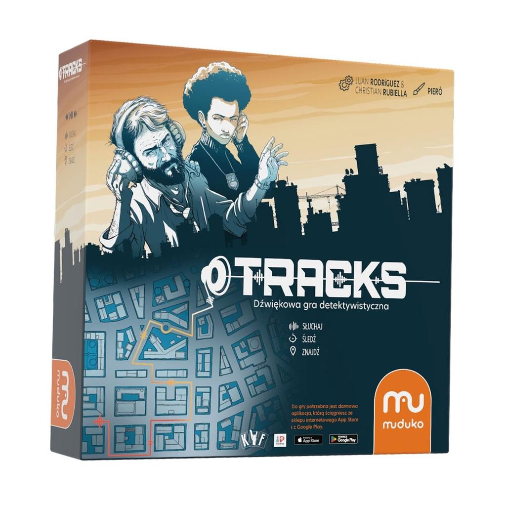 Tracks. Audio detective. Board game. Muduko