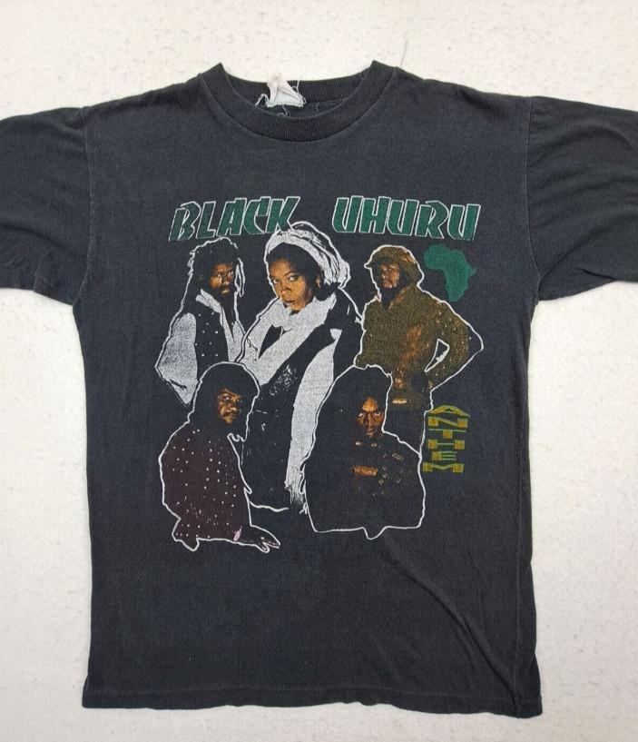 VTG Black Uhuru Black Graphic World Tour T-shirt All Size TS401 S