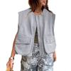 Women's Summer Fashion Loose Pleated Hem Sleeveless Vest Vest Top
