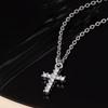 Elegant and Fashionable Cross Pendant Necklace - European & American Clavicle Chain
