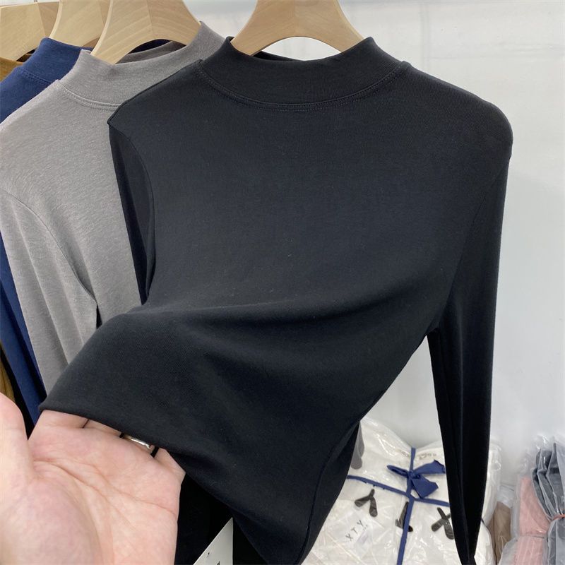 Купить Сплошная цветная универсальная футболка с высоким воротом и ...