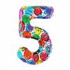 40 Inch Aluminum Foil Number Balloon Colorful 2024 New Year Large Size Balloon Celebration Decoration Party Supplies