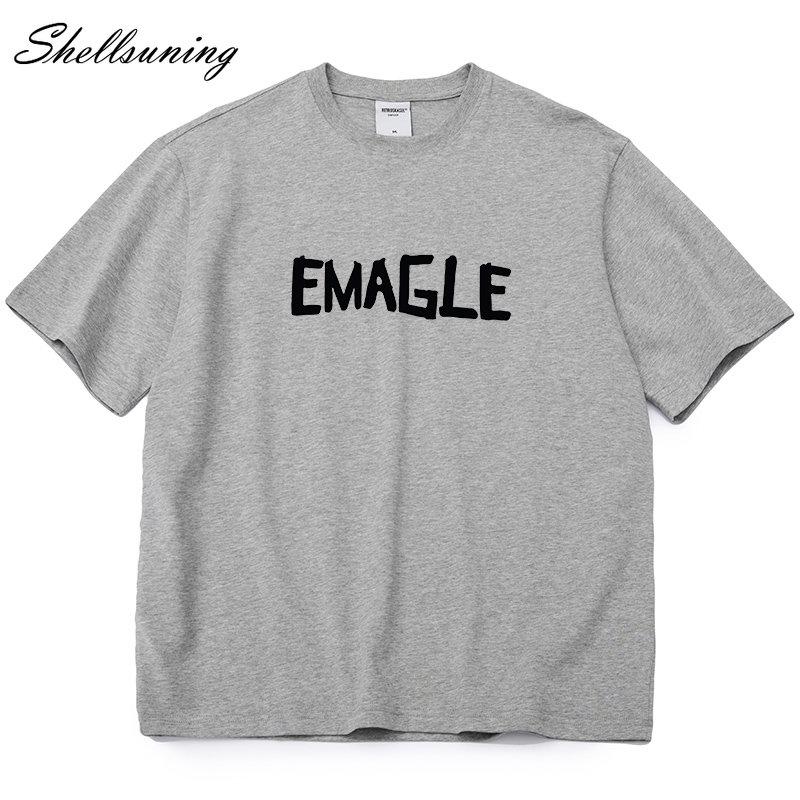 Shellsuning большие хлопковые футболки с графическим рисунком женские летние мягкие — фото 17