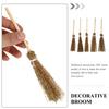 Iplusmile Mini Handwoven Brooms, Miniature Brooms, Resin Props for Halloween and Dollhouses, Set of 5