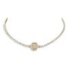 Doppel-C-Choker-Halskette Damen Halsketten Messing AB6235-B05696-NC476