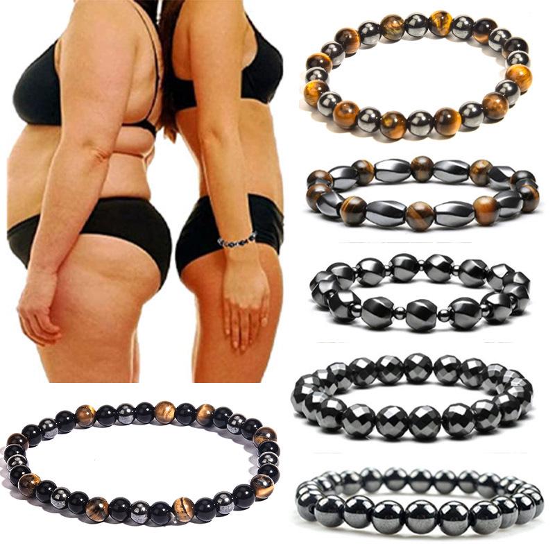 

New Tiger Eye & Obsidian Hematite Yoga Energy Bracelet, European-American Style