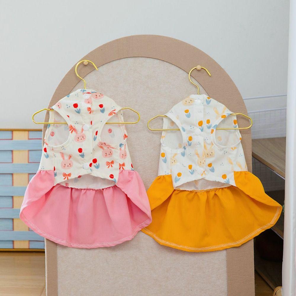 Liebliches Hunde-Sommerkleid Hautfreundliches Haustierkleid Chihuahua Welpenrock Für Kleine Mittlere Hunde