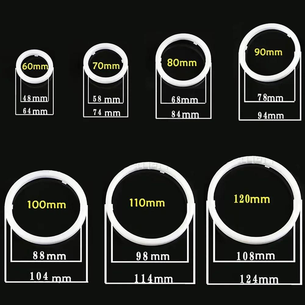 2pcs RGB Angel Eye LED,Daytime Running Headlight Light with APP Control Multiple Light colors Synchronized to Music.60MM-120MM,