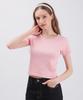 WHEN YOU MOVE Signature Logo Embroidered Round Cropped Short Sleeve (4 Colors)