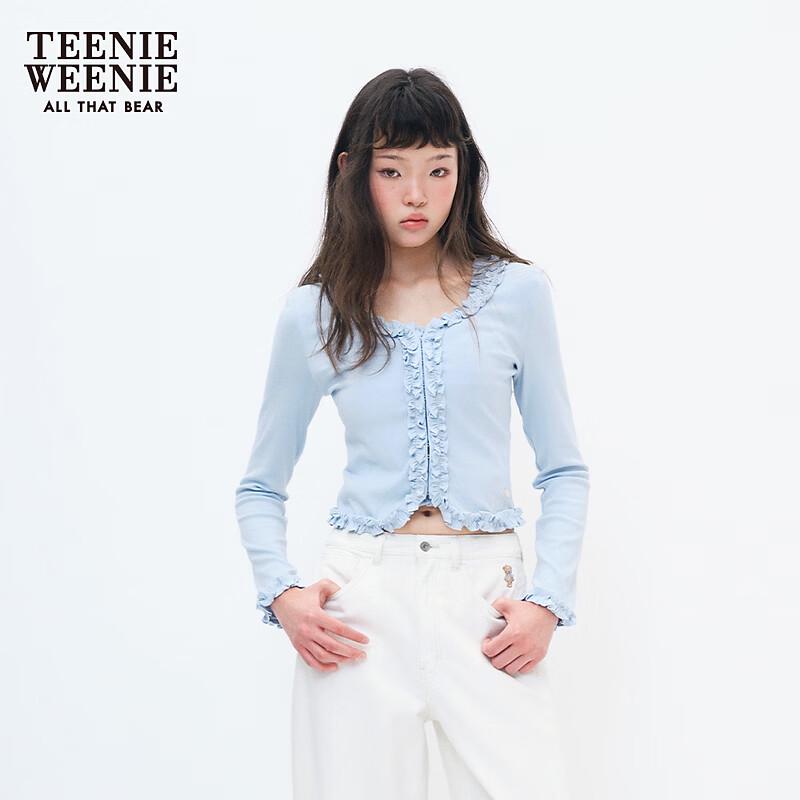 Teenie Weenie Women's V-Neck Bear T-Shirt