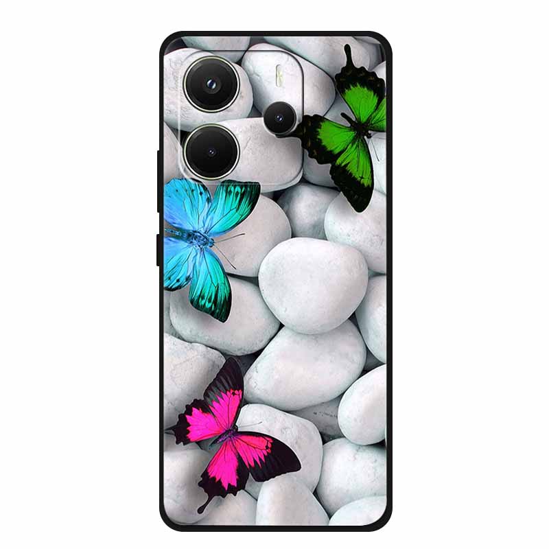 Für Xiaomi Redmi Note 14 4G Global Hülle Luxus TPU Weiches Silikon Cover Handyhüllen für 24117RN76G Schutz Neu Bumper Funda
