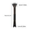 Professional Makeup Brush Set 2/3 Pcs Double-headed U-Shape Foundation Black Eyeshadow Contour Brushes Travel Cosmetic Kit