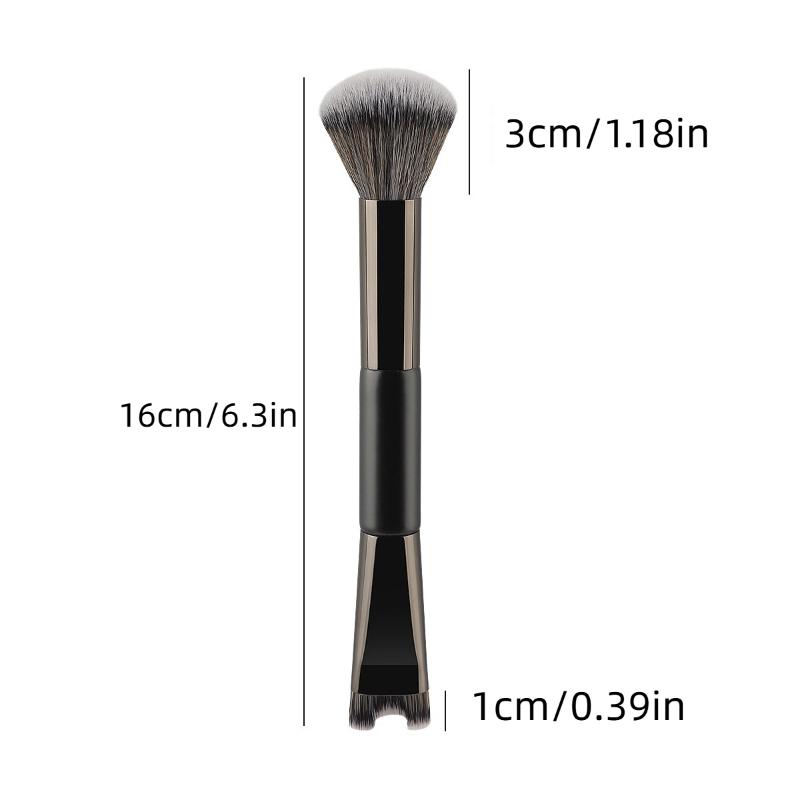 Professional Makeup Brush Set 2/3 Pcs Double-headed U-Shape Foundation Black Eyeshadow Contour Brushes Travel Cosmetic Kit