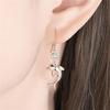 Korean Black Eye Dolphin Love Earrings: Trendy Temperament Studs