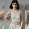 Heavy pure hemp suspender V-neck short inner and outer wear spring and summer American tube top, sexy hemp vest