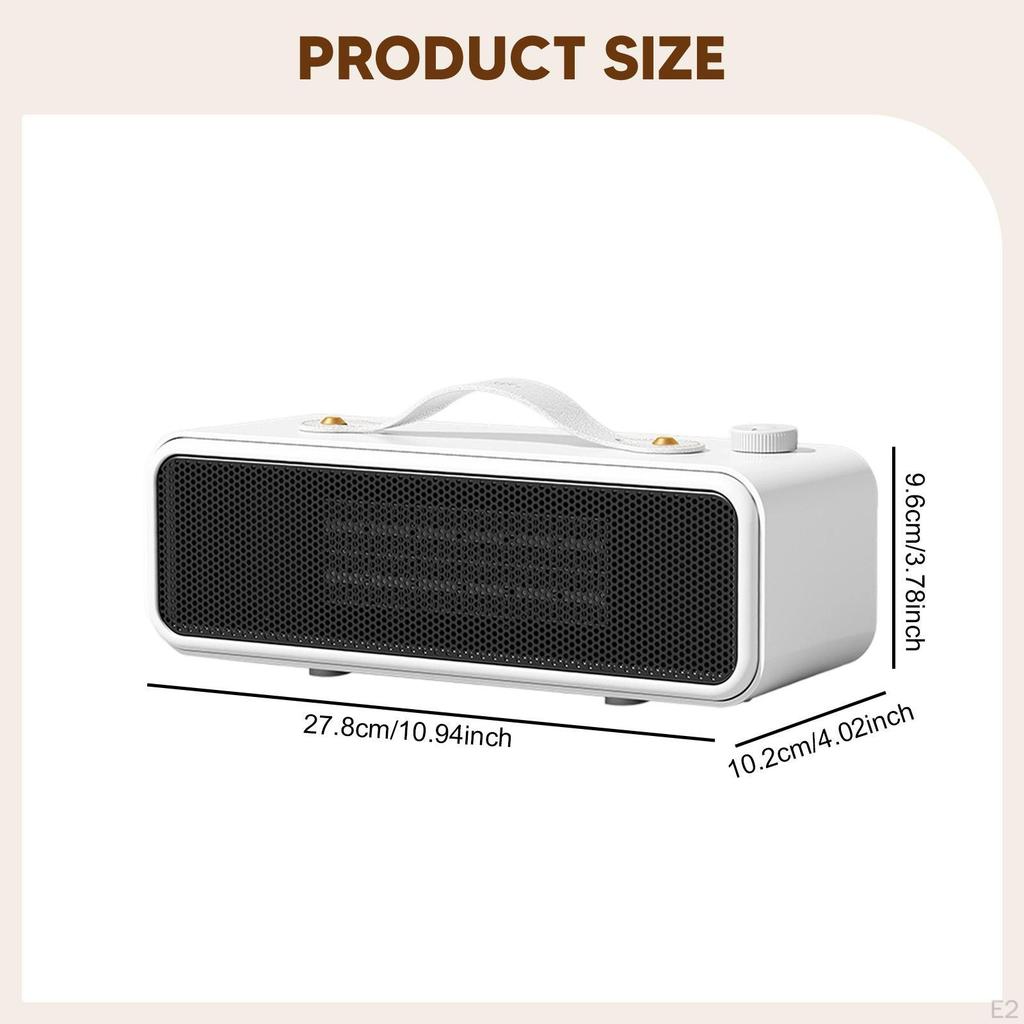 Elektrischer Tisch-Raumheizer Schnellheizend Einstellbar Leise Tragbar für den Innenbereich