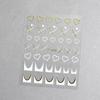 Minimalist 3D Heart & LOVE Line Nail Stickers - Popular TikTok & Xiaohongshu Nail Decals