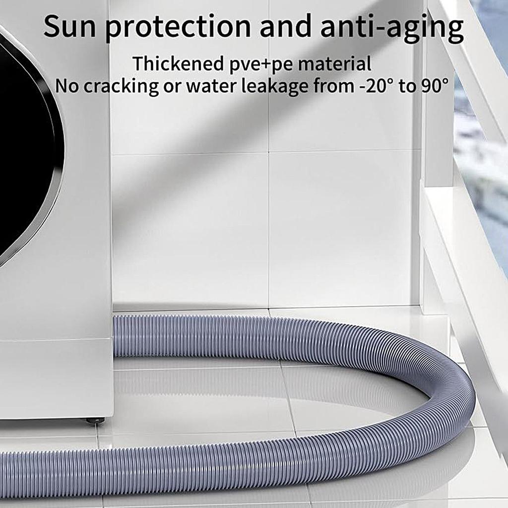 Caravan Sewer Pipe 300/400/500cm Foldable Flexible Waste Pipe Heavy Duty Flexible Leakproof RV Hose Sewer Outfall Parts