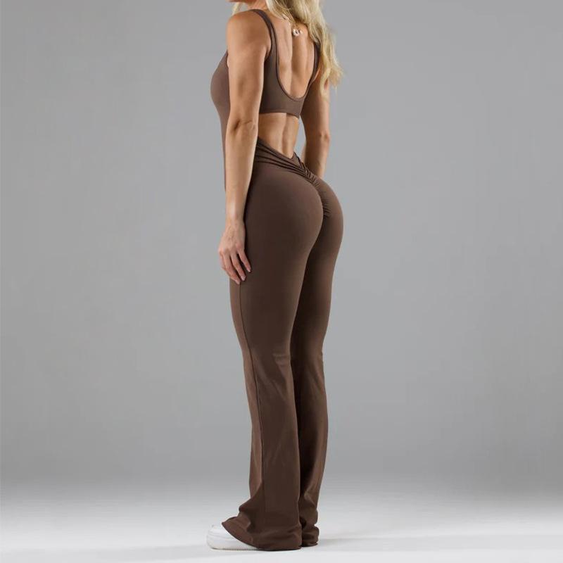 YYFS Damenmode Casual Sommer Frühling Einfarbig Druck Ärmellose Hosenträger Hohe Taille Hose Overalls & Strampler