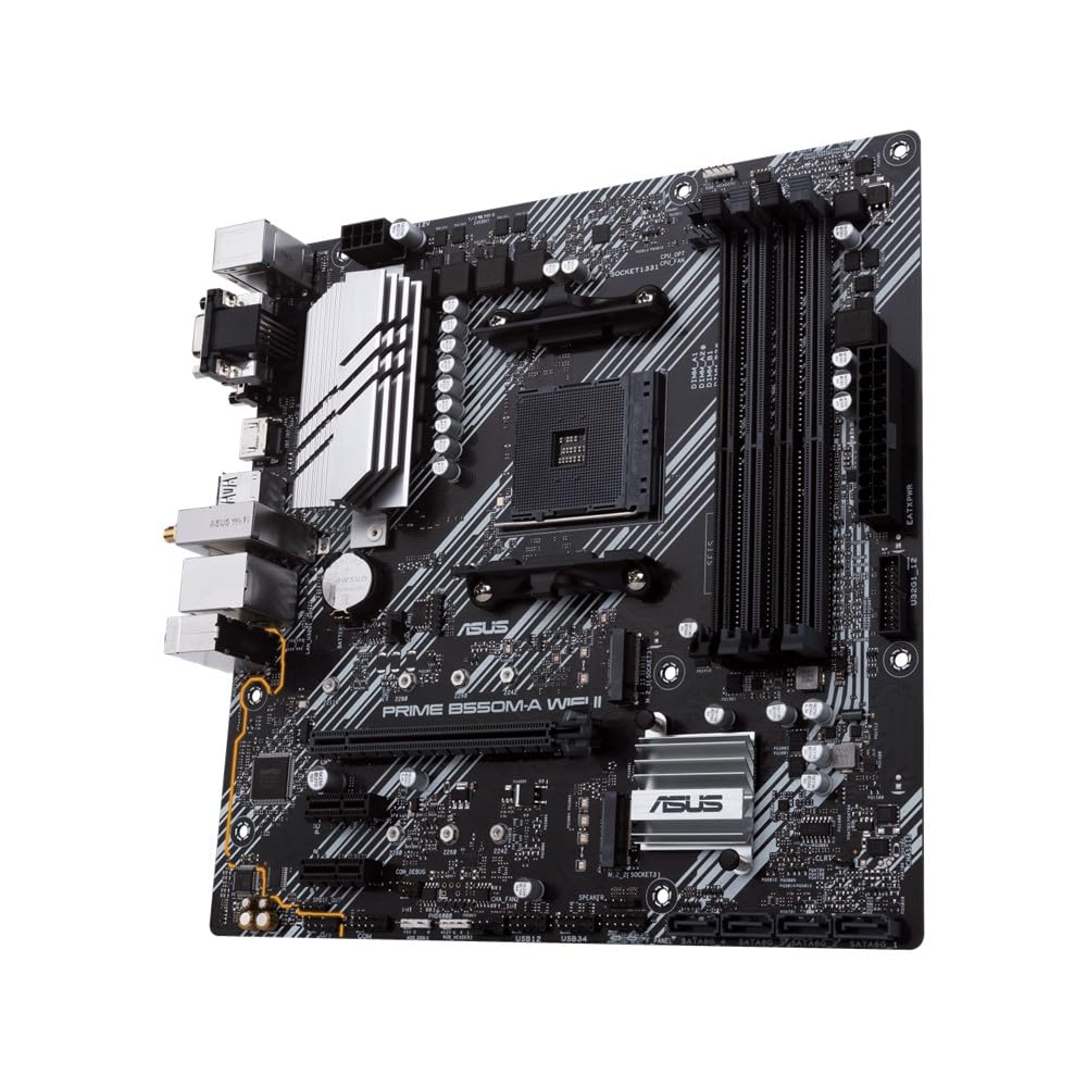 Asus PRIME WIFI II AMD Ryzen 5000 sorozatú AM4 kompatibilis B550 felszerelt mATX hivatalos forgalmazó termék B550M-A alaplap/hazai