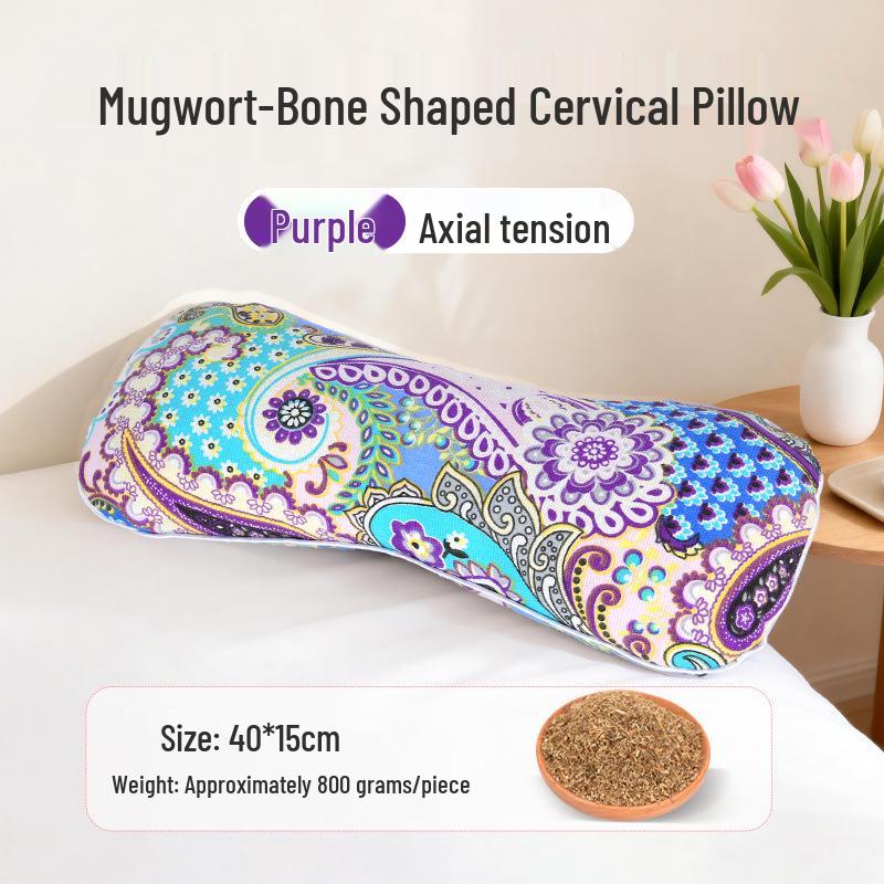 Heated Wormwood Cervical Pillow for Neck Protection and Comfort