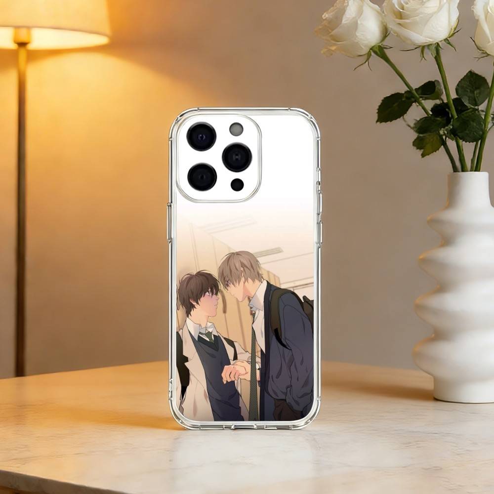 Korean Comics Losts In The Cloud Phone Case For iPhone 17 16 15 14 13 12 11 Mini Pro Max Plus Transparent Cover
