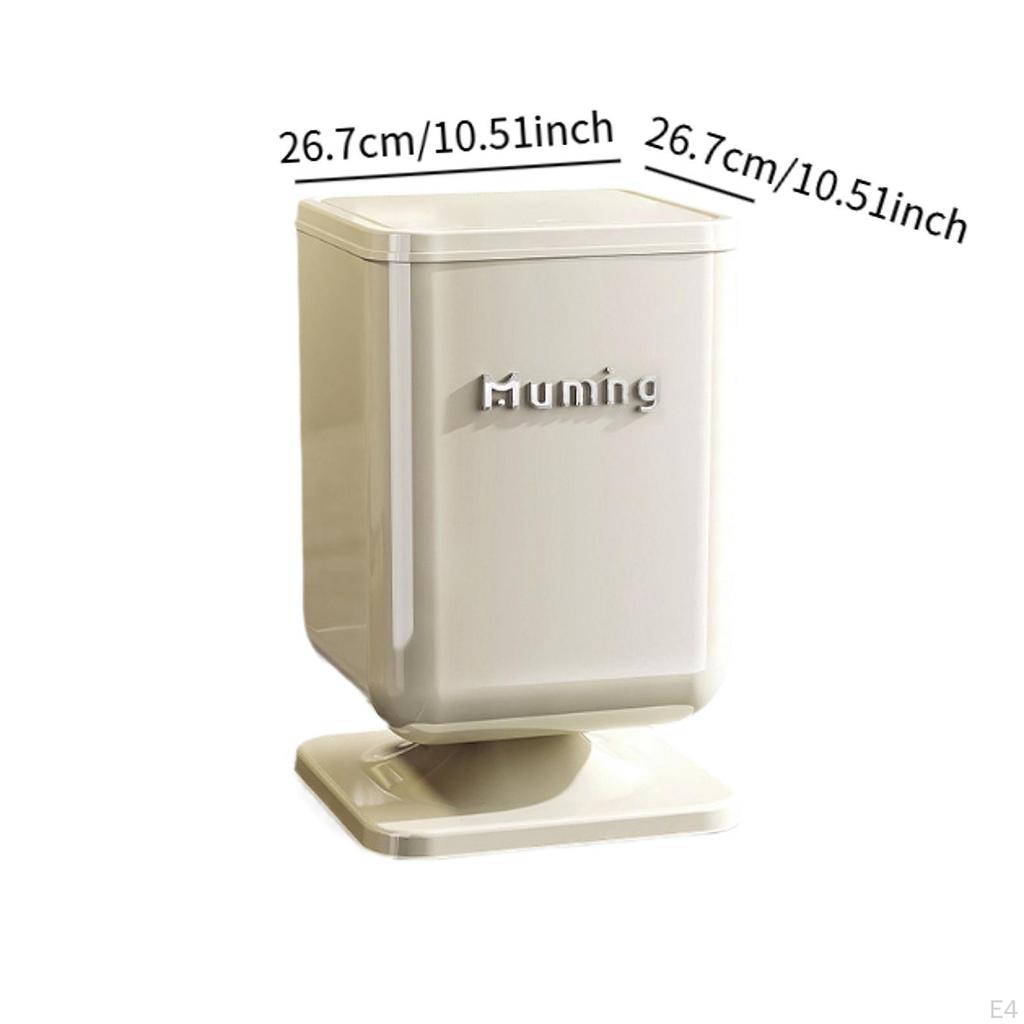 Press Type Trash Can Garbage Container Bin for Toilet Office Bedroom Red
