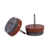 20Pcs Floor Felt Pads 24mm Furniture Leg Protectors Nail On Chair Table Feet Pads Anti Scratch Noise Reduction Home Office Use