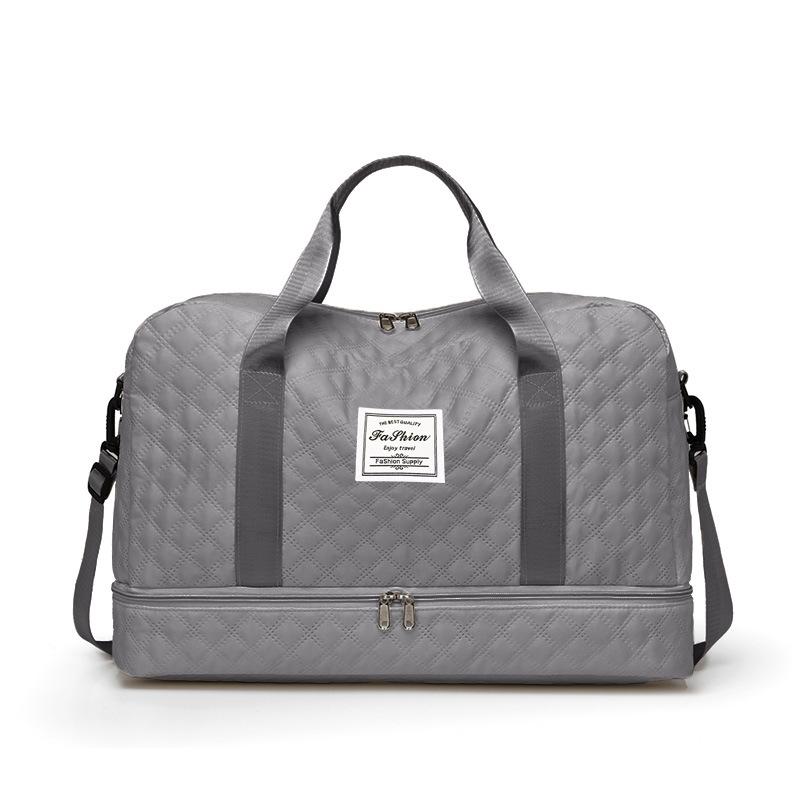 Travel Bag Dry/Wet Separation Gym Bag Large Capacity Yoga Bag Cabin-Size Outdoor Soft-Sided Durable Luggage Bag