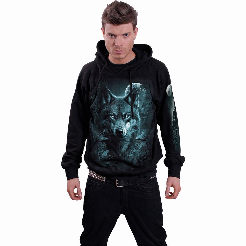 Spiral Direct Unisex Adult Forest Guardians Back Print Pullover Hoodie