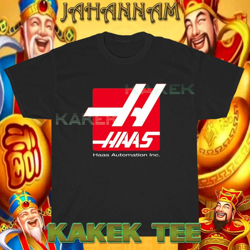 Новая футболка Haas Automation Логотип Смешная футболка Американский размер от S до 5XL L