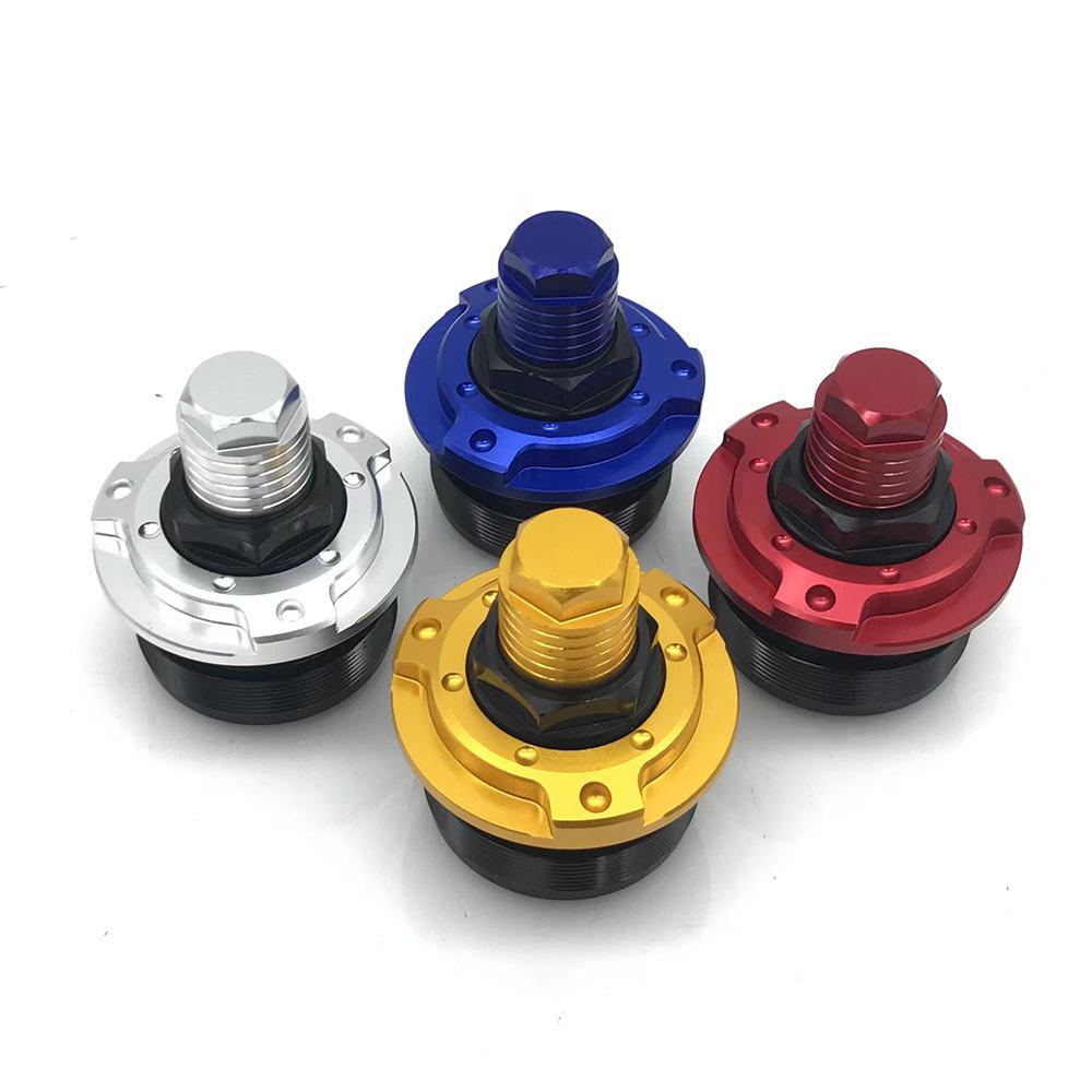 Pair Red Motorcycle Bike Front Fork Shock Screw 47mm For 2017-2021 Yamaha R15 V3