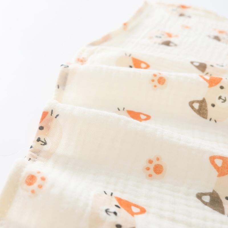 Baby Cotton Blanket with Multi-pattern Designs Soft Breathable Blanket Baby Swaddles Large 26x33inch for Boys & Girls