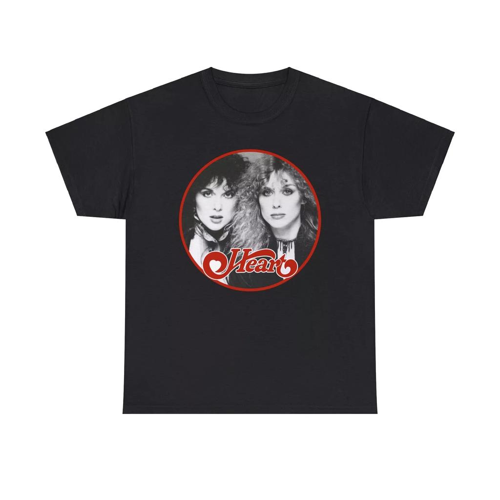 Heart Heavy Cotton Tee, Ann Wilson, Nancy Wilson, Rock Band