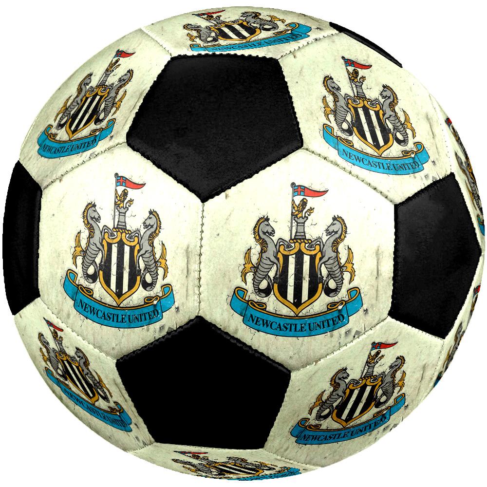 Pallone da Calcio Newcastle United F.C. Colorato Per Tutte le Età Cucito a Macchina PVC Pronto per la Competizione Resistente Alta Resilienza.TAGLIA5