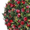 Simulation Plant Flower Hanging Topiary Ball 7.8inch Multifunctional Easily Install Decoration PE Material for Backyard Balcony