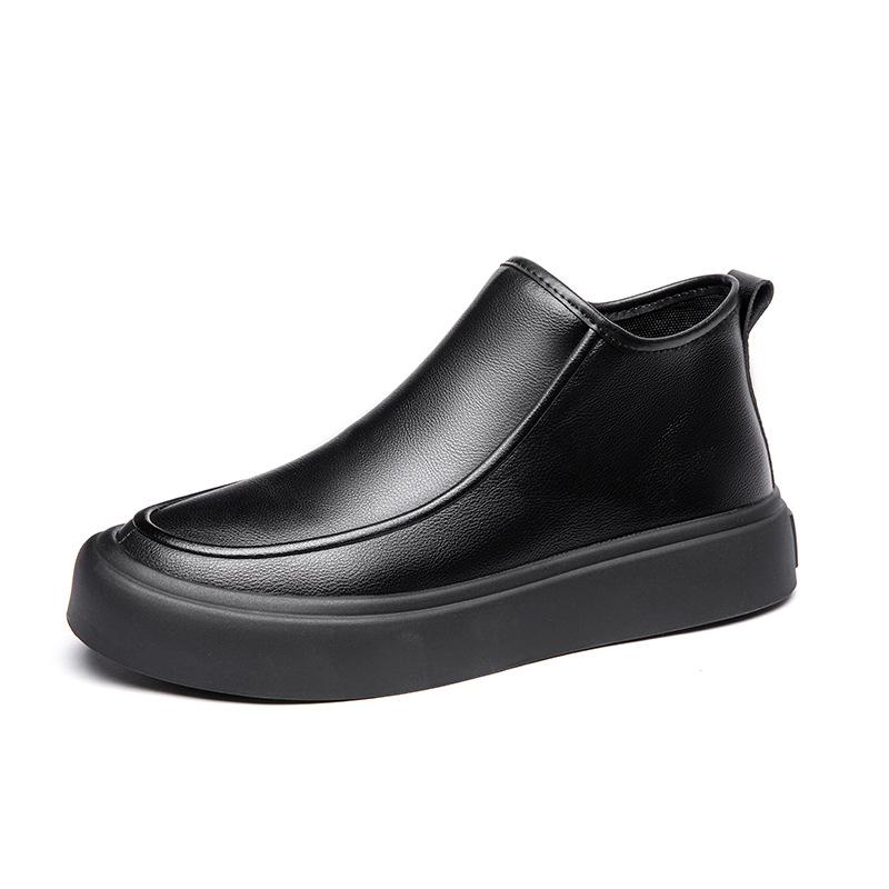 Men's shoes autumn and winter 2024 new Martin boots high-top British style Chelsea short boots trendy versatile leather shoes