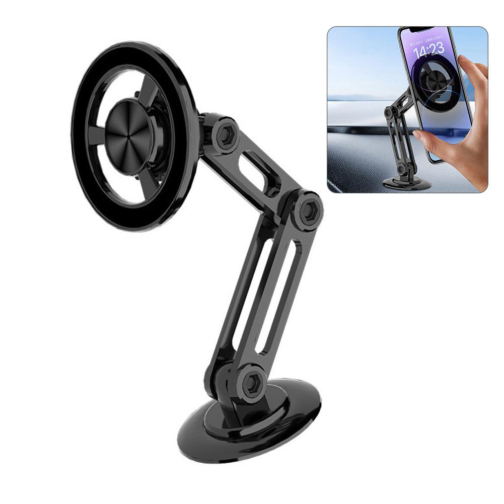 Magsafe 720 Rotate Metal Magnetic Car Phone Holder Foldable Phone Stand Air Vent Magnet Mount Gps Support For All Phone