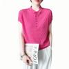 2025 Summer Elegant Lapel Pullover Knitwear - Slimming, Loose, and Stylish
