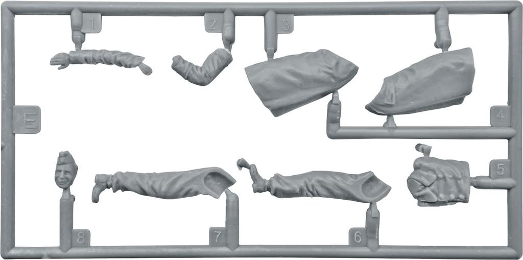 MiniArt Scale German Resting Tank Crew Figures Figures 1 Plastic Model Kit MA35198 1/35 (5 & Pig)