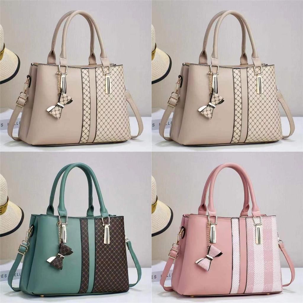 Chic Pu Fashion Handbag For Moms With Compartments And Color Block Design Ideal For Daily Use