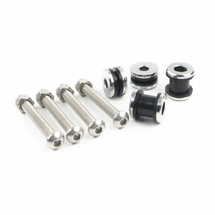 Heavy Duty Rust Proof Stainless Steel Motorcycle Backrest Screws Hardware Quick Detach Design Fit for XL883 XL1200 Bikes