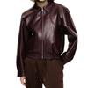 Long Sleeved Leather Jacket for Women