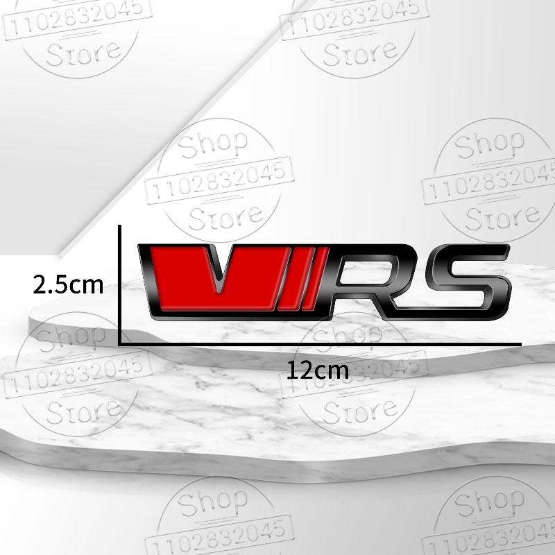 1Pc Metal Car Stickers VRS Logo For Octavia 2 3 Kamiq Kodiaq Karoq RS Superb Fabia Rapid Favorit VRS Emblem Badge Accessories